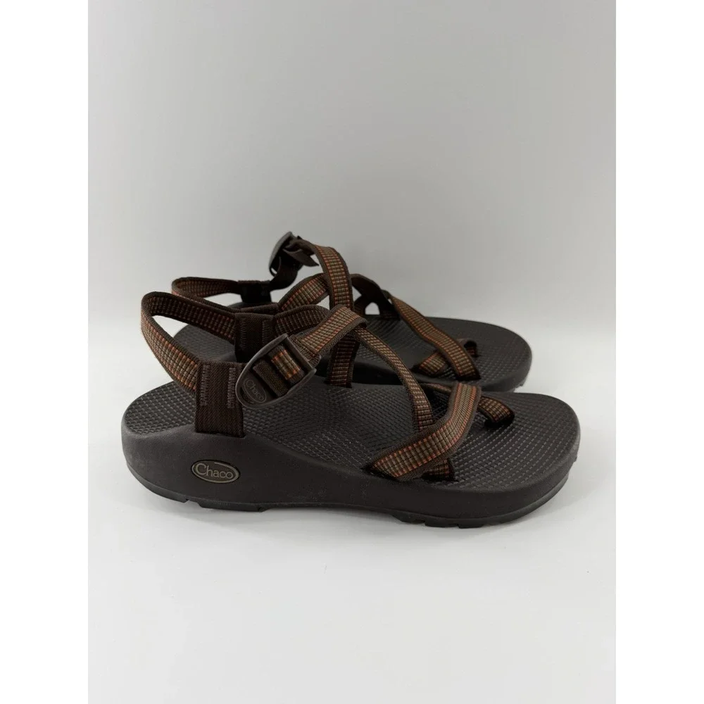 CHACO ZX2 Classic Men's Strappy Vibram Sandals Toe Loop Size 10 Brown